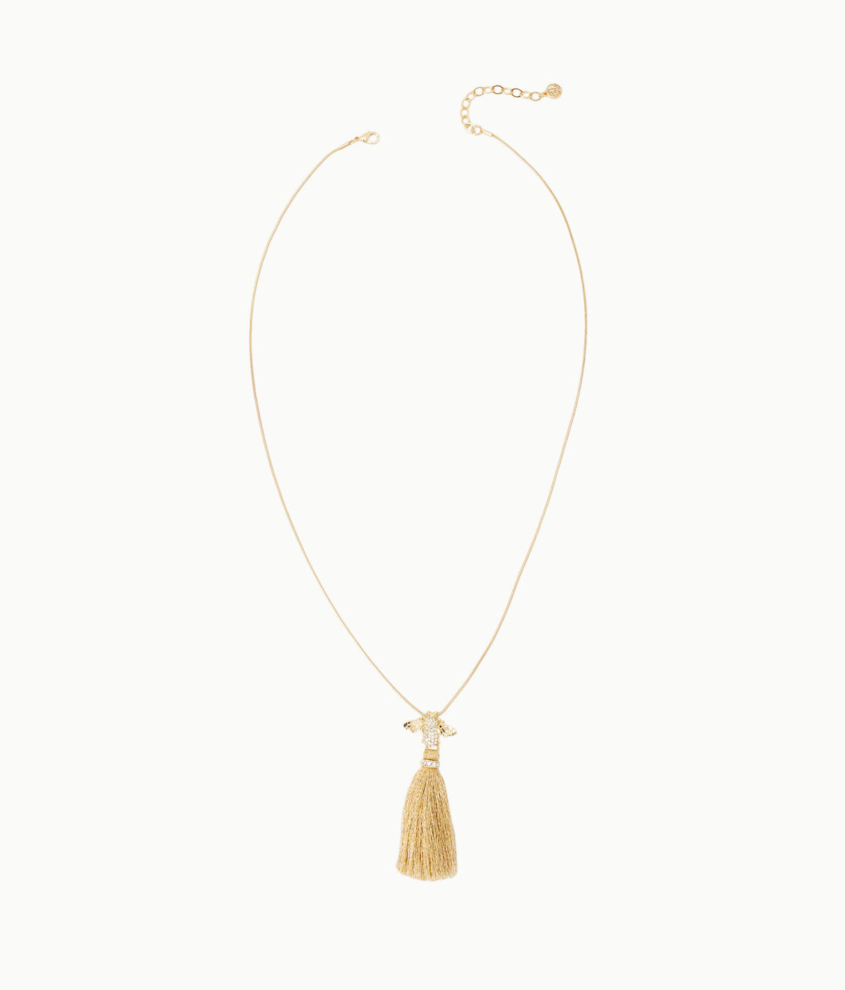 Lilly Pulitzer Bee-utiful Tassel Necklace In Gold Metallic