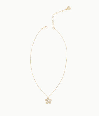 Lilly Pulitzer Beach Club Blooms Necklace In Gold Metallic ModeSens