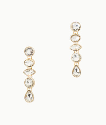 Lilly Pulitzer Paradise Earrings In Gold Metallic